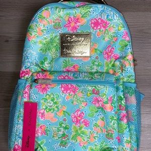 Disney x Lilly Pulitzer NWT Backpack Mickey & Minnie Mouse Cinderella Castle